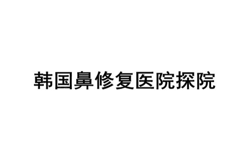 韓國(guó)鼻修復(fù)醫(yī)院探院分享 韓國(guó)鼻修復(fù)醫(yī)院探院分享