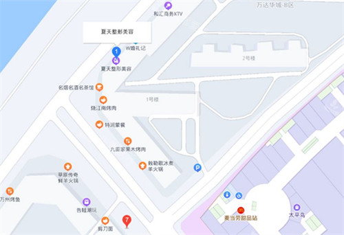 赤峰夏天医疗美容地址导航图