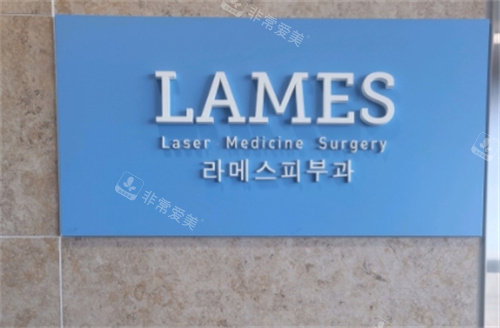 韩国Lames皮肤科标牌