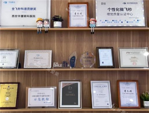 西安华厦眼科荣誉墙展示图