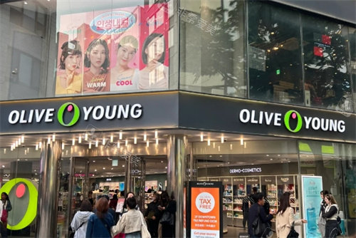 Olive young 护肤品店