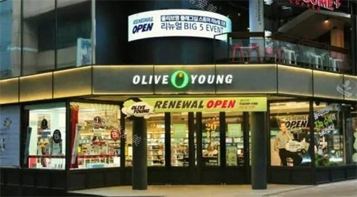 韓國OliveYoung門頭