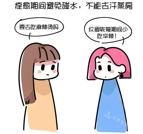 紋眉后護理
