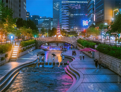 清溪川廣場景色 清溪川廣場景色
