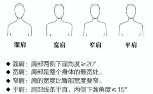 不同肩膀形狀 不同肩膀形狀