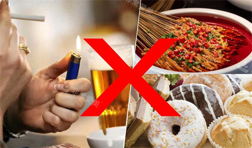 避免辛辣刺激的食物与抽烟喝酒示例图