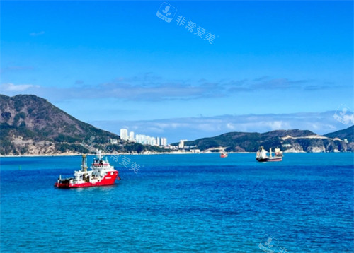 松岛海上缆车周边海的景色