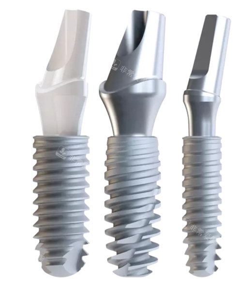 不同型号系列的植体