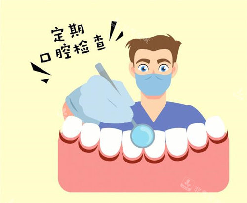 牙齒手術(shù)后定期檢查動(dòng)畫圖