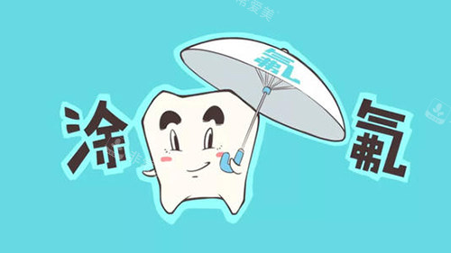 牙齿涂氟漫画图