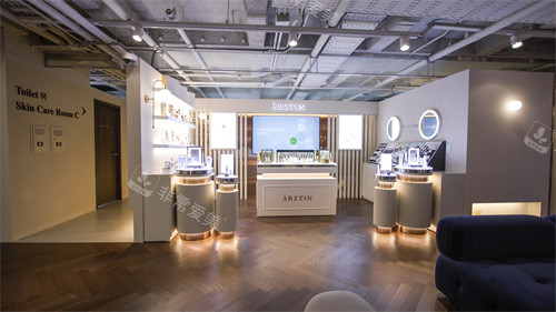 韓國Abijou雅秘珠皮膚科 明洞店產品展示區(qū)