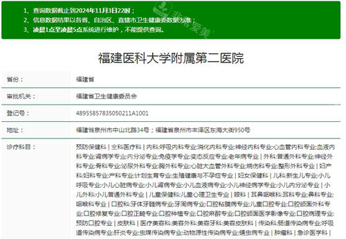 泉州二院（福建医科大学附属第二医院）卫健委资质截图.jpg