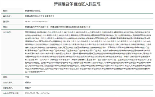 新疆维吾尔自治区人民医院
