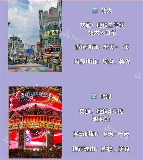 韓國(guó)旅游景點(diǎn)攻略弘大與明洞篇