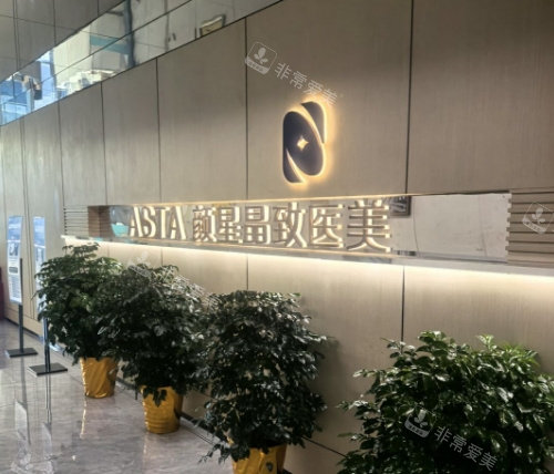 杭州颜星晶致医疗美容logo背景墙