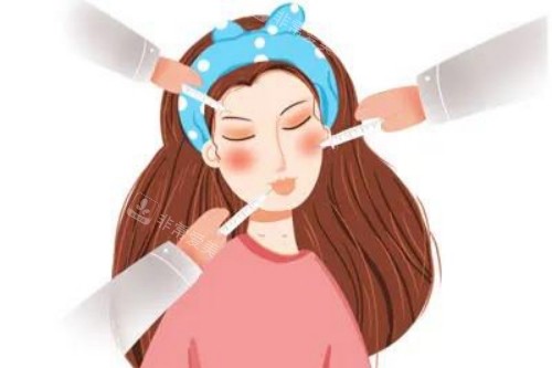 面部注射卡通图片