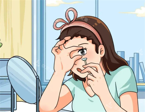 RGP眼镜佩戴过程