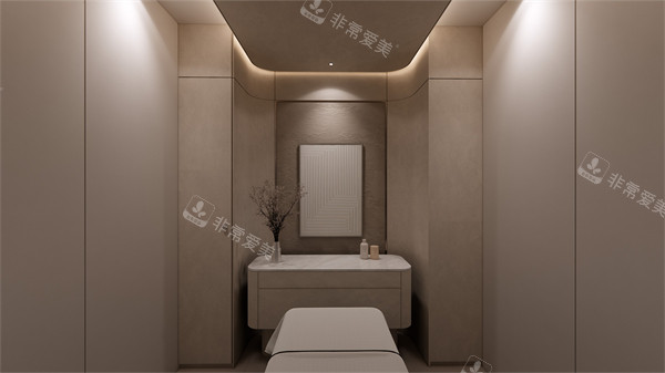 韩国德希尔皮肤科麻浦公德分院治疗室一角