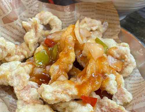 韩国美食糖醋肉