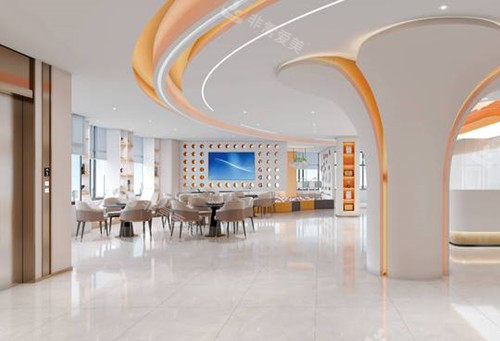 成都一牙桔子口腔郫都区分院大厅环境