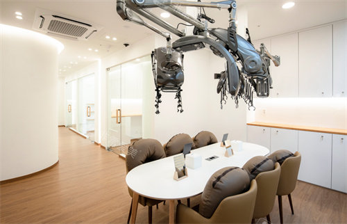 韩国圣水lowe hair理发店烫发休息区