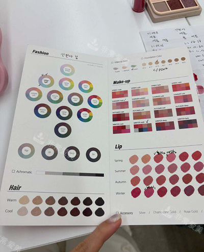 韩国Cocory弘大分店色彩板