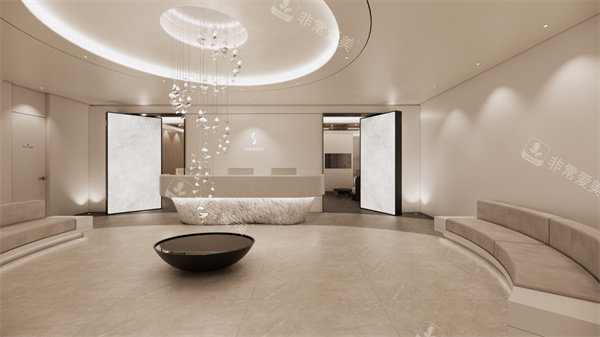 韩国仁川士罗匹皮肤科的大厅