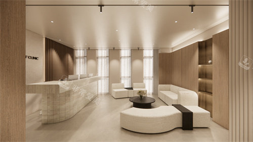 韩国Half皮肤科新沙店前厅环境