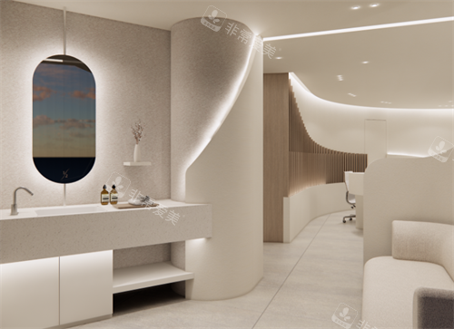 韩国Half皮肤科大邱店洗漱区图