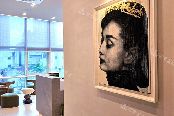 韩国aube clinic欧芙诊所环境墙