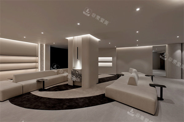 韩国明洞lijin皮肤科的大厅